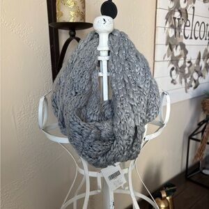 Cozy Gray Knit Scarf